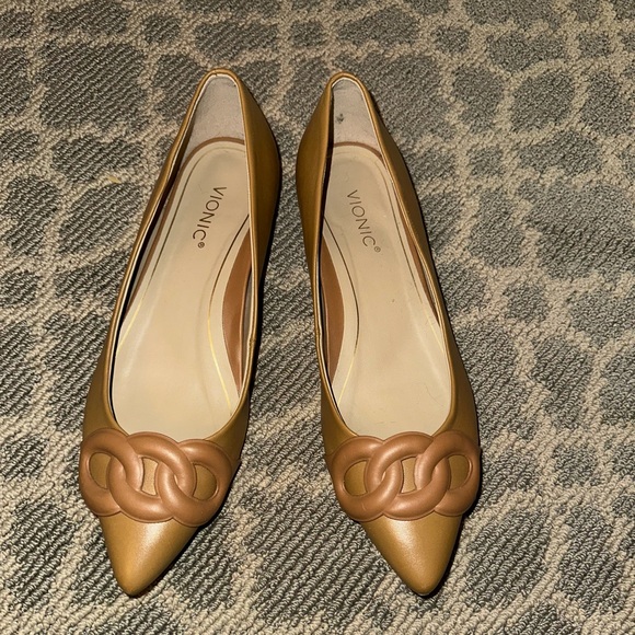 🤎NWOB Vionic Genuine Leather Ballet Flats in Camel🤎 - Picture 7 of 8